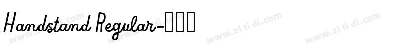Handstand Regular字体转换